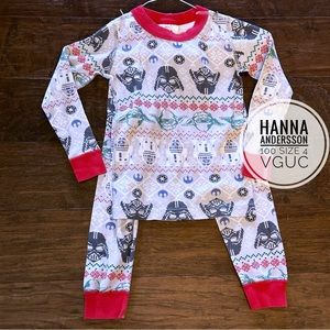 Star Wars Hanna Andersson pajamas 100 holiday Christmas